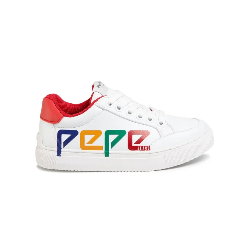 snikerci pepe jeans adams patch junior pbs30435 white 800